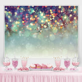 Lofaris Blurred And Glitter Gender Reveal Mysterious Backdrop